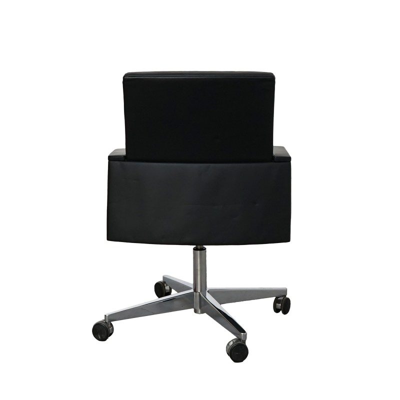Sillón Negro de Oficina en Piel de Sedus - Montiel