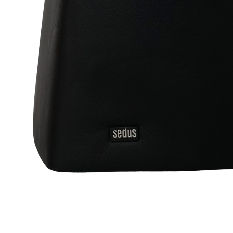 Sillón Negro de Oficina en Piel de Sedus - Montiel