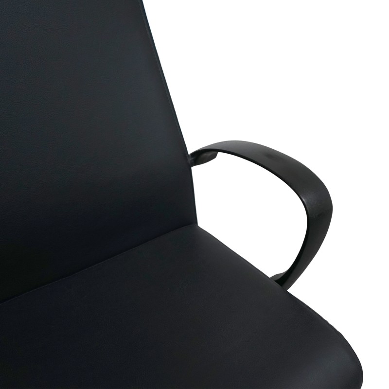 Sillón Ergonómico Piel Negra de  Kron - Montiel