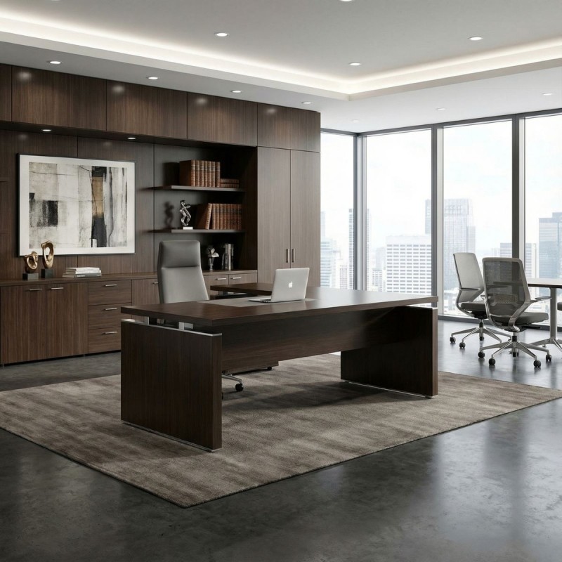 Mesa Dirección 180x90 cm. con Ala Loma de Euromof - Montiel