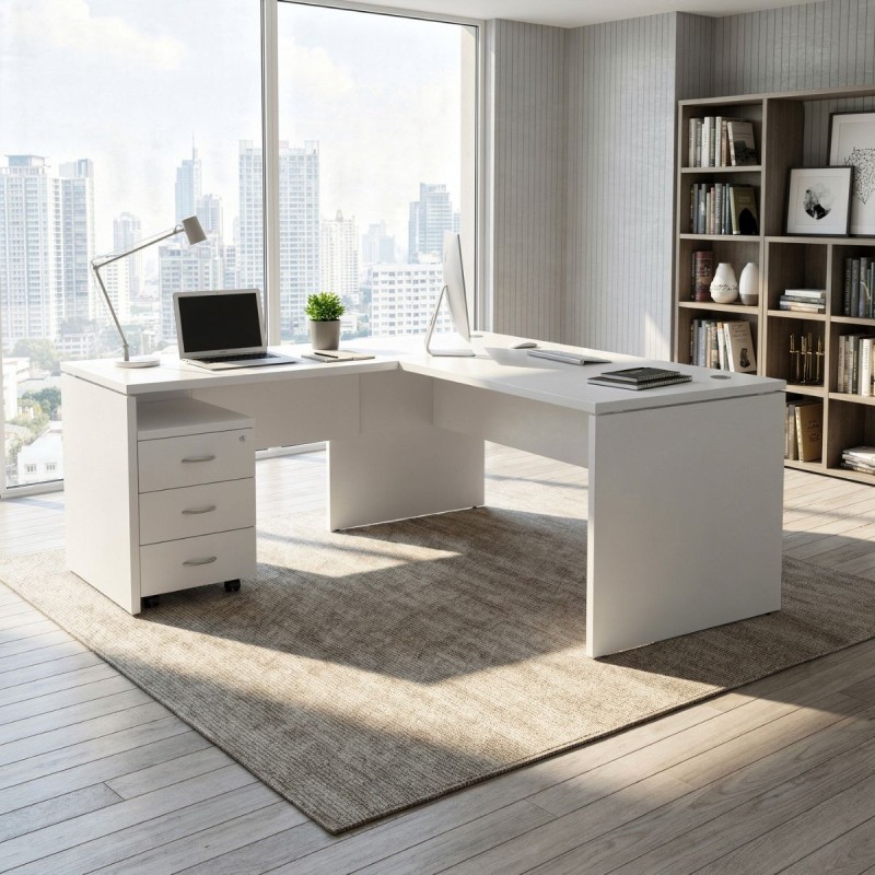 ▷ Mesa Escritorio Madera Opción de Ala Euro2000 Euromof