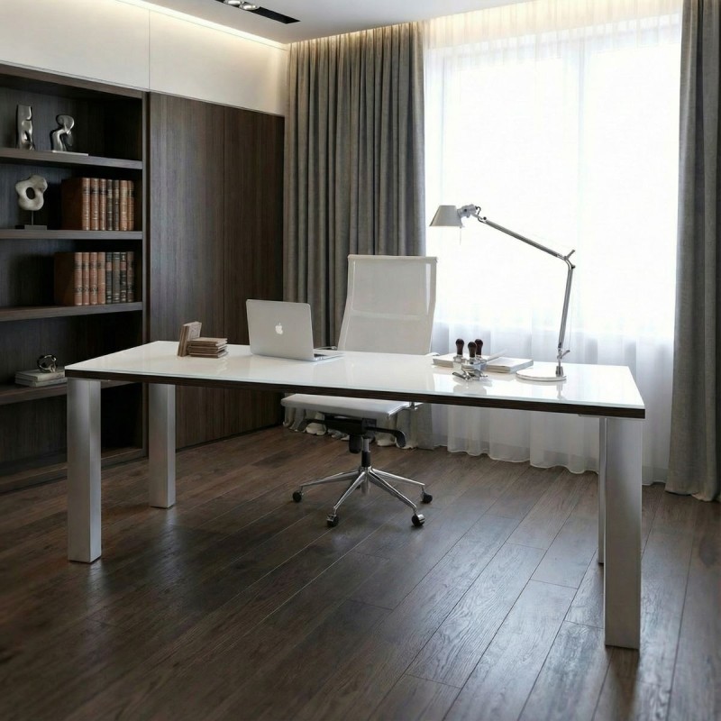 Mesa Dirección de Cristal Blanco Senda de Euromof - Montiel