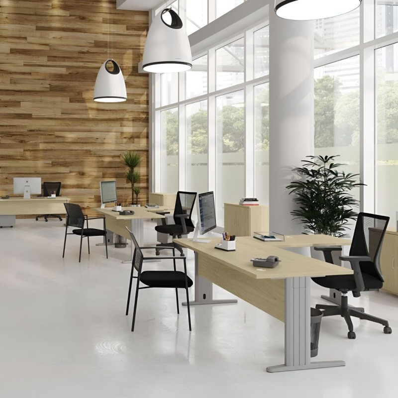 Mesa Despacho con Ala Euro 3000 de Euromof - Montiel