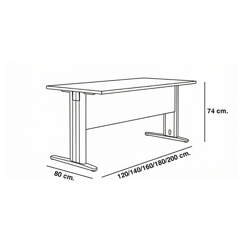 Mesa Madera con Faldón Euro 3000 de Euromof - Montiel