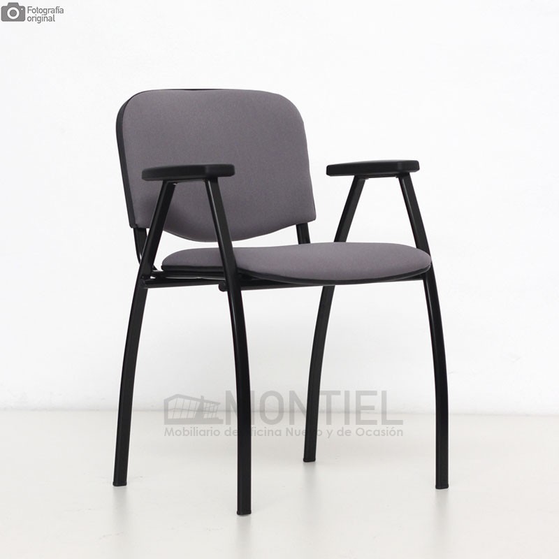 Silla Colectividades LEO 2 gris