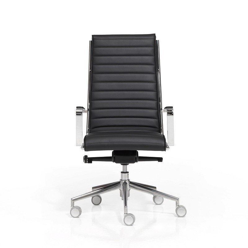 Sillón de Dirección Trinity de DileOffice Negro Frontal