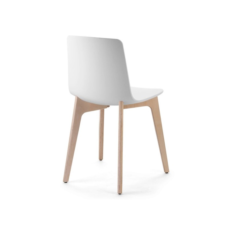Silla de diseño Lottus Wood de ENEA