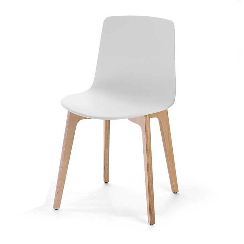Silla de diseño Lottus Wood de ENEA