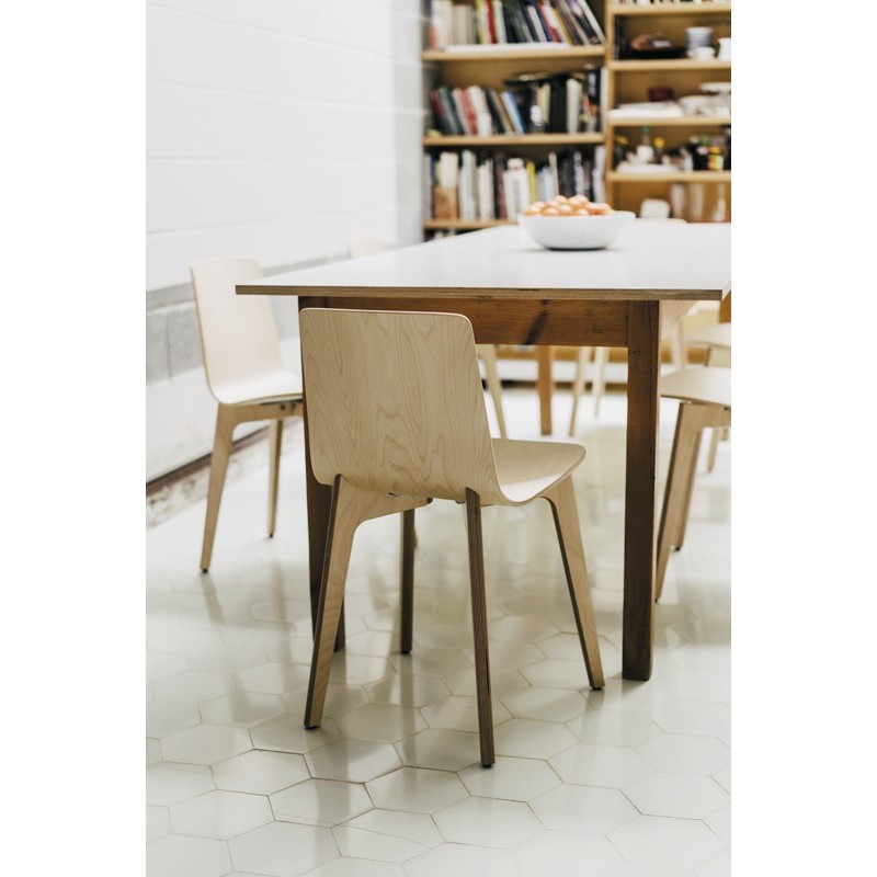 Silla de diseño Lottus Wood de ENEA