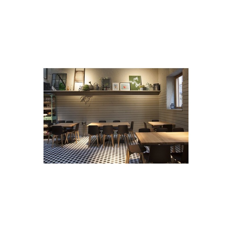 Silla de diseño Lottus Wood de ENEA