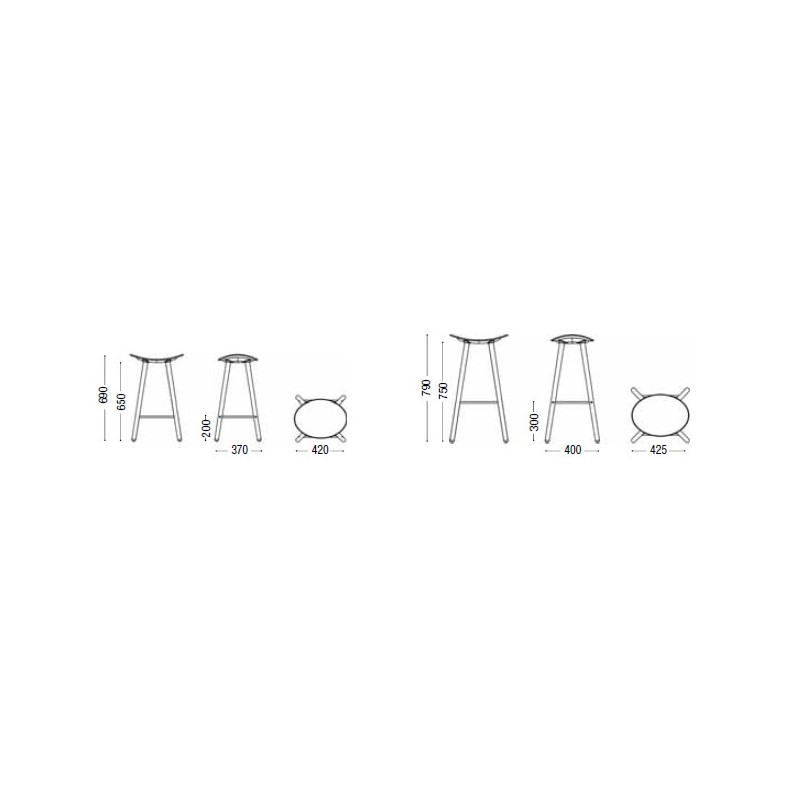 Taburete Coma Wood de ENEA