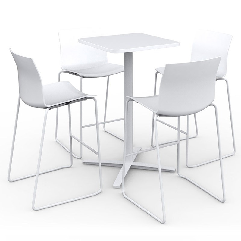 Mesa de Reunión Alta Viva de Dynamobel - Oficinas montiel