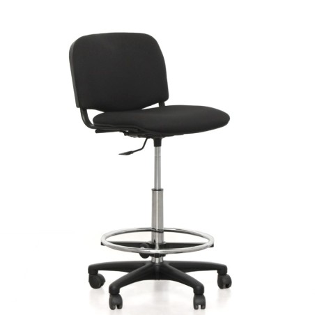 Taburete con respaldo LEO de Kunna - Oficinas Montiel