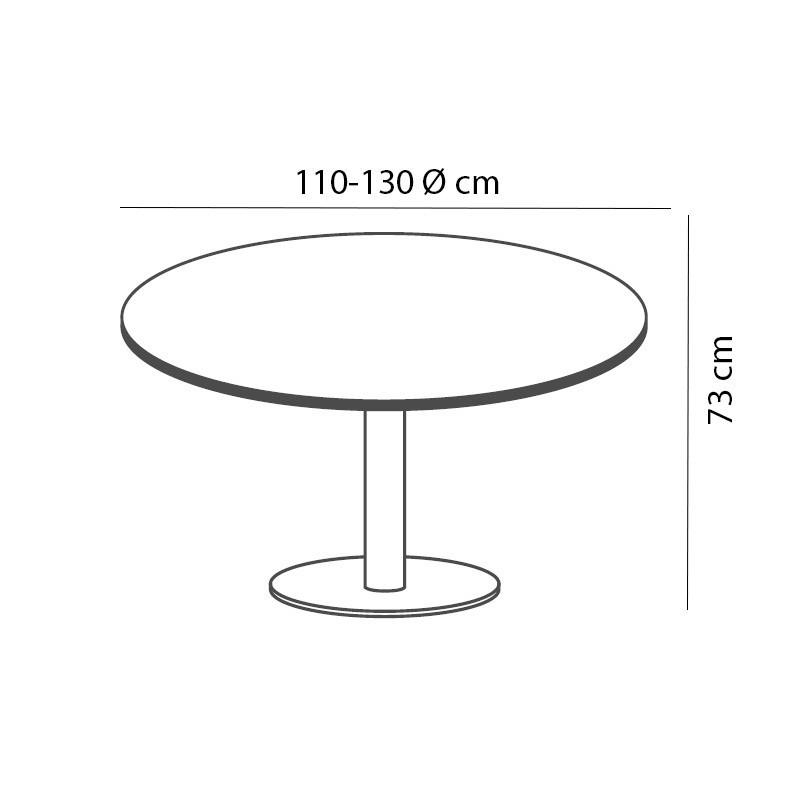 Dimensiones Mesa de Juntas Ceres de Ismobel