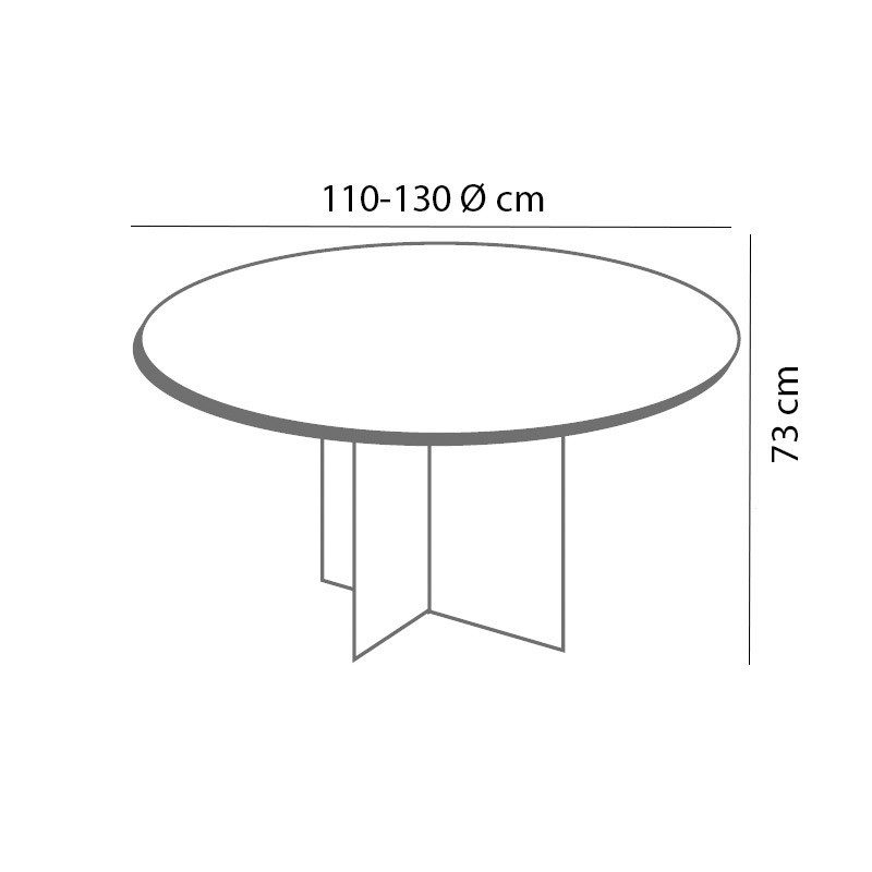 Dimensiones Mesa de Juntas Ceres de Ismobel