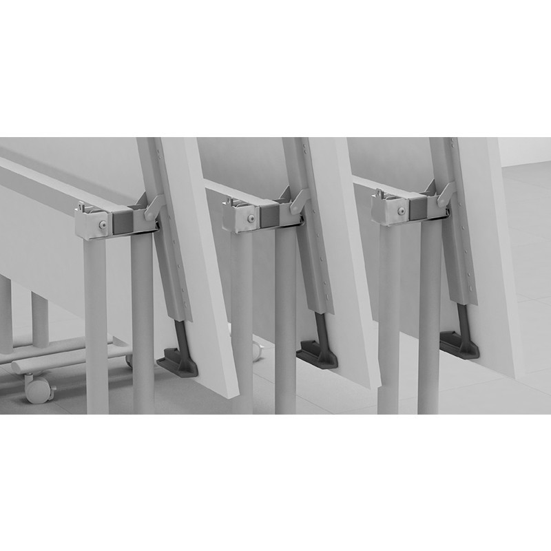 Mesa Operativa Abatible Serie Fedra de Ismobel para aulas de formación