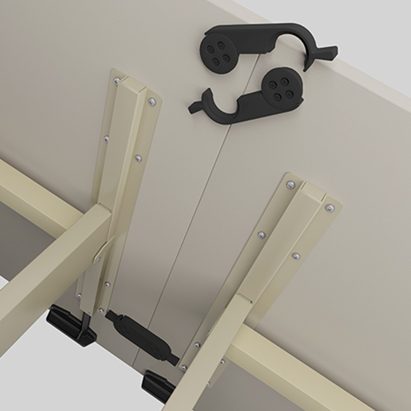 Unión entre mesas Fedra de formación abatibles de Ismobel