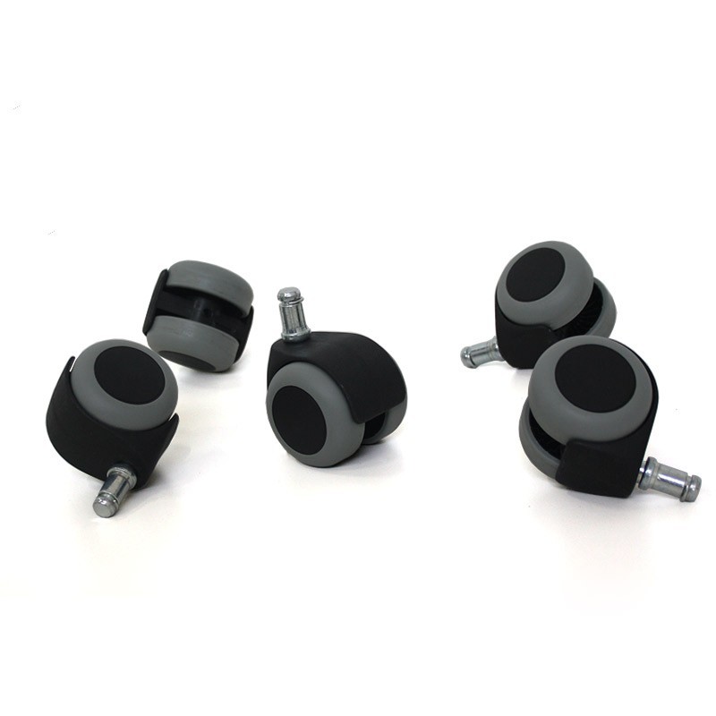 Juego de 5 Ruedas para Parquet o Suelos Duros Autofrenante