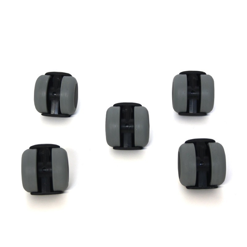 Juego de 5 Ruedas para Parquet o Suelos Duros Autofrenante