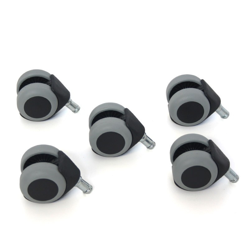 Juego de 5 Ruedas para Parquet o Suelos Duros Autofrenante