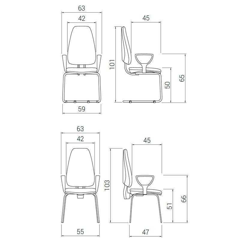 Silla Visitantes ADAPTA de DILEOFFICE