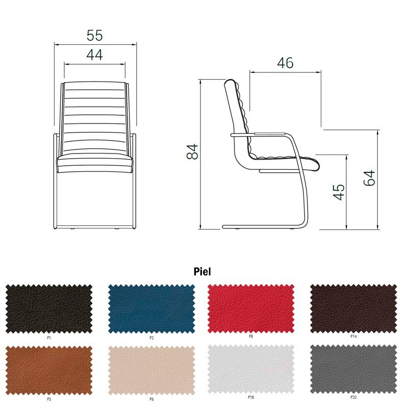 Silla Confidente TRINITY de DILEOFFICE