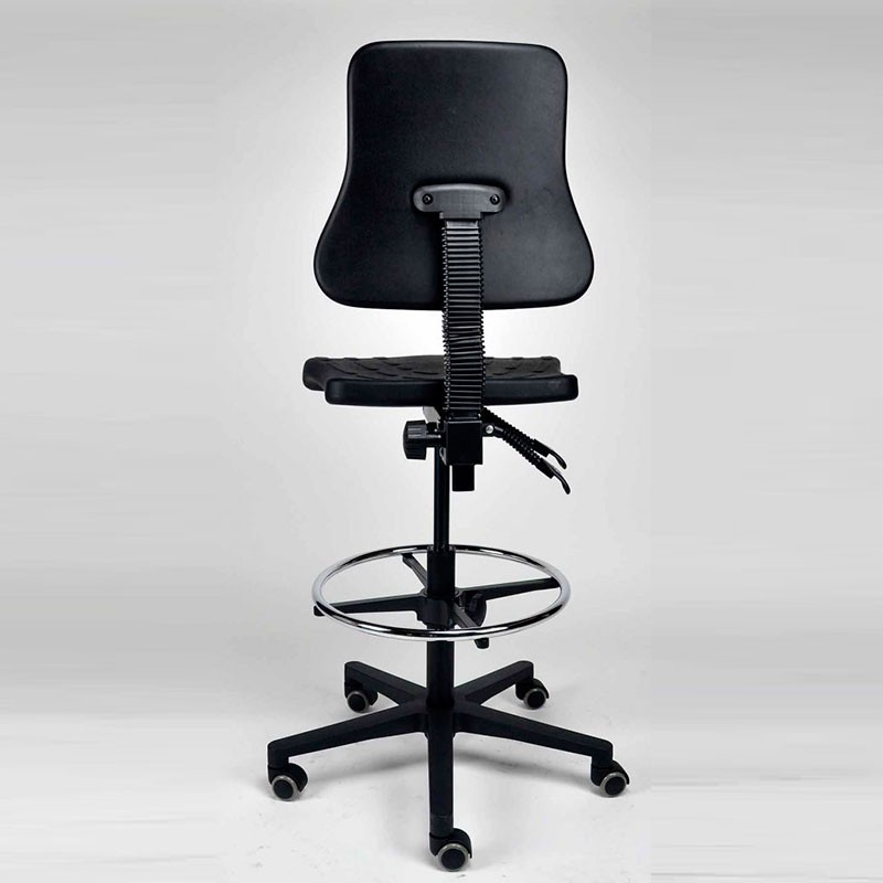 Taburete Negro Serie 500 de Herpesa - Oficinas Montiel