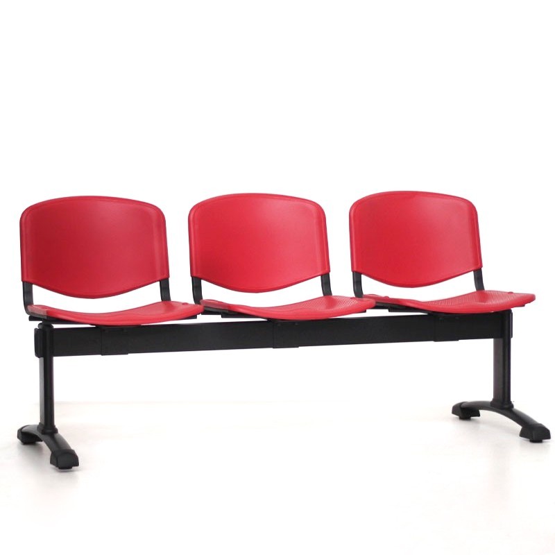 Bancada LEO 3 Plazas Polipropileno de Kunna - Oficinas Montiel