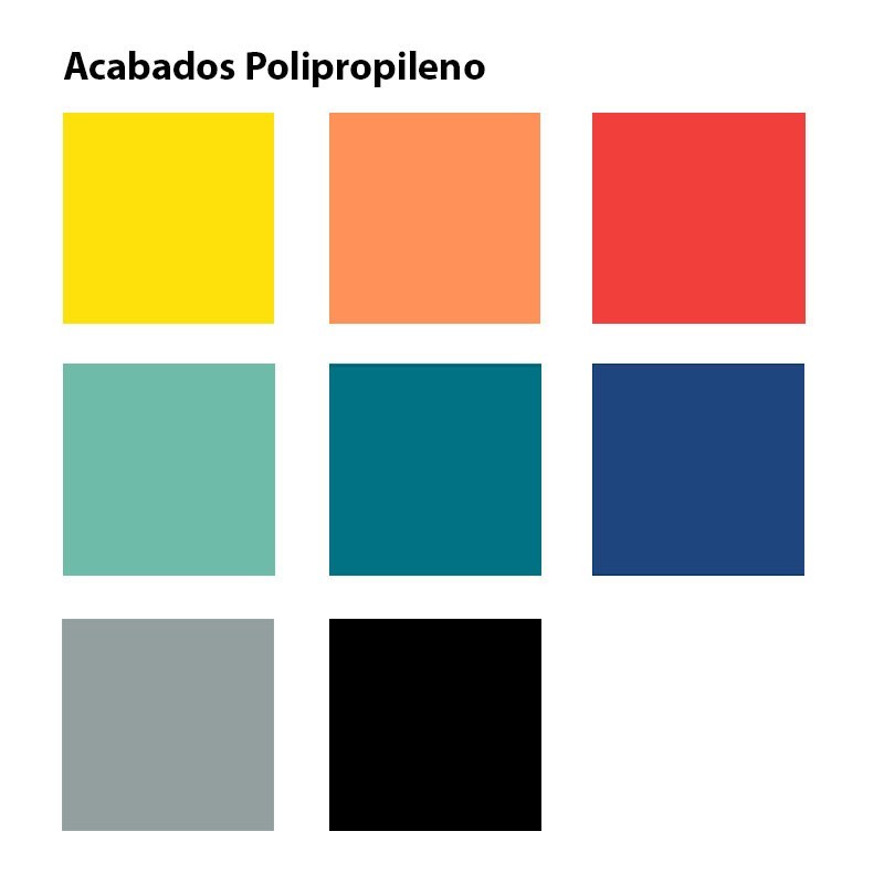 Bancada LEO 3 Plazas Polipropileno de Kunna - Oficinas Montiel