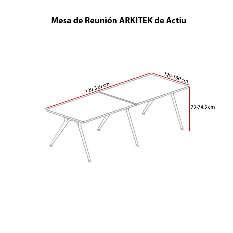 Mesa de Reunión de Madera ARKITEK de ACTIU - Montiel