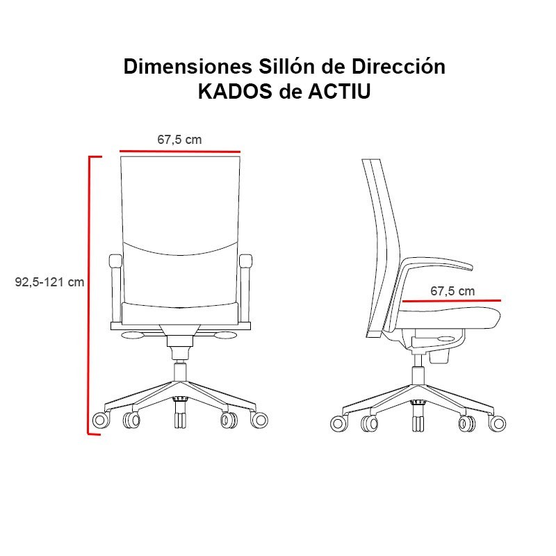 ▷ Sillón de Dirección KADOS de ACTIU - Muebles de Oficina Montiel