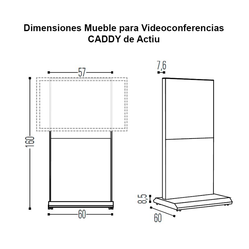 Mueble para Videoconferencias CADDY de Actiu | Montiel
