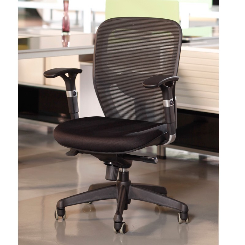 Silla Ergonómica Boston Negra para personas XXL