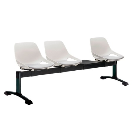 Bancada blanca con patas negras