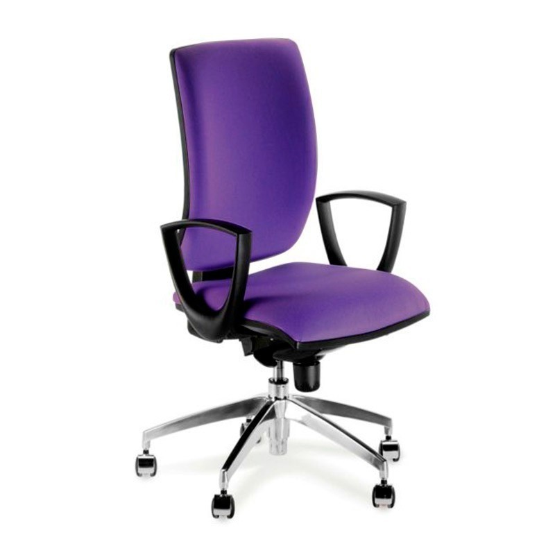 Silla POP Brazos Fijos Morado