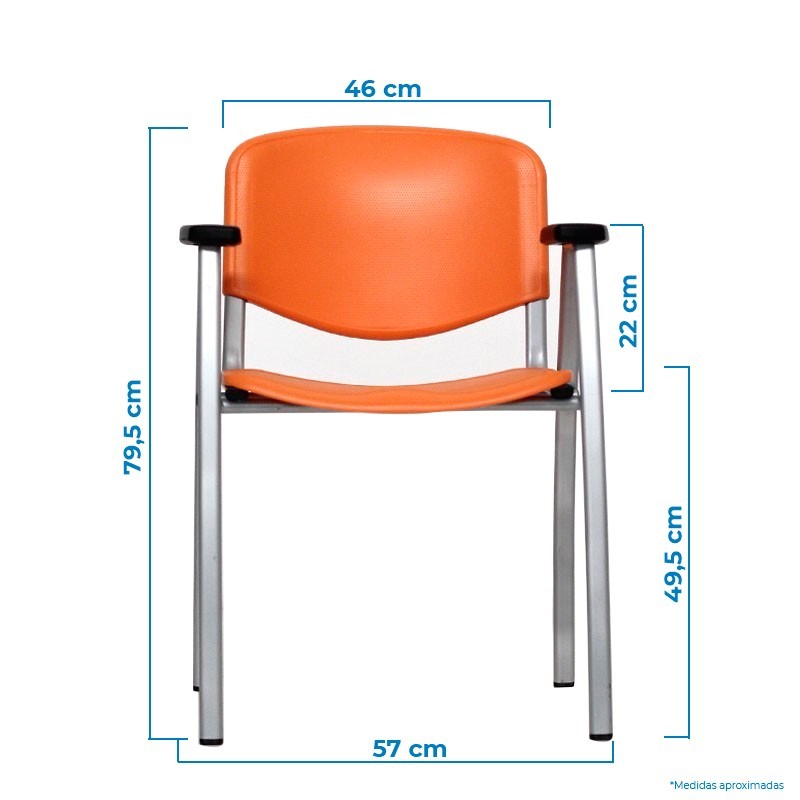 Silla Colectividades LEO 2 Polipropileno de Kunna - Montiel