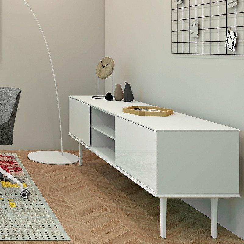 Aparador Blanco en estancia de estilo nórdico