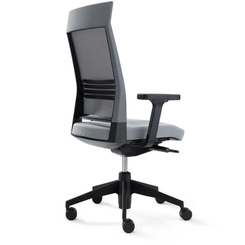 Silla Ergonómica Slat 16 Gris con cabezal de Dynamobel