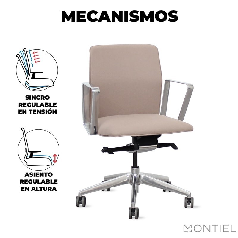 ▷ Silla Giratoria Allure para Oficina de Forma 5 - Montiel