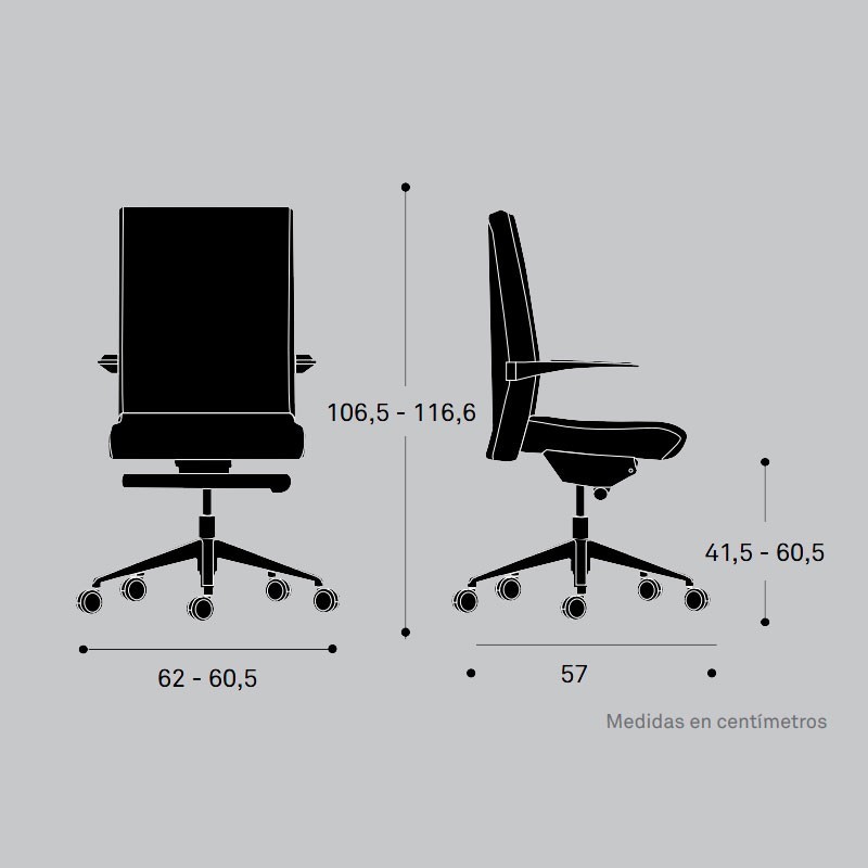 Sillón de Dirección E+ de Forma 5 sin cabezal