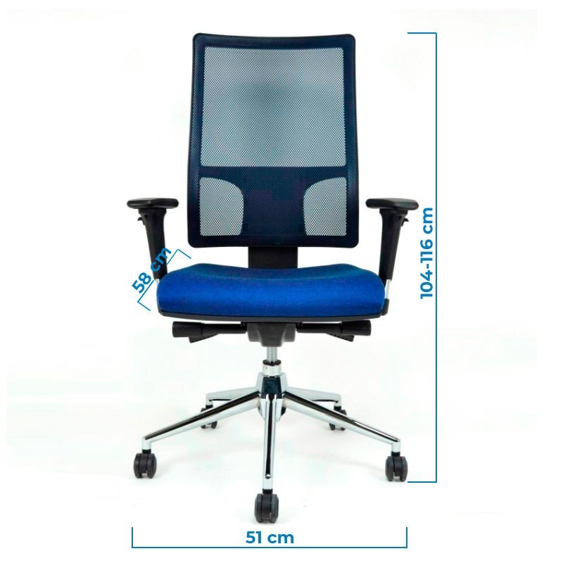Dimensiones Silla Ergonómica 4M de Herpesa