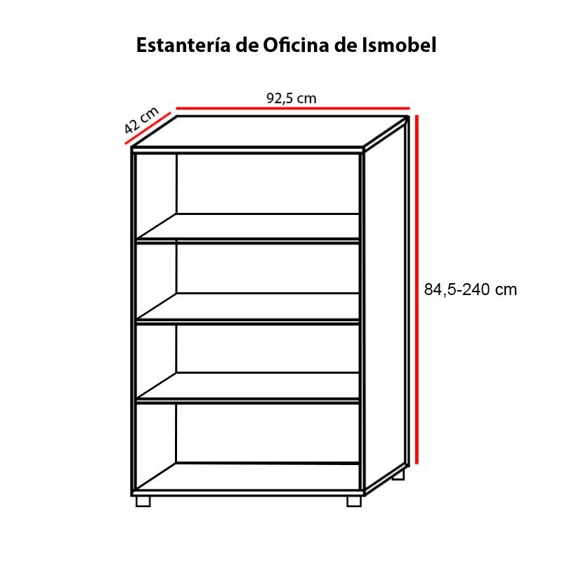▷ Estantería de Oficina Ismobel | Muebles Montiel
