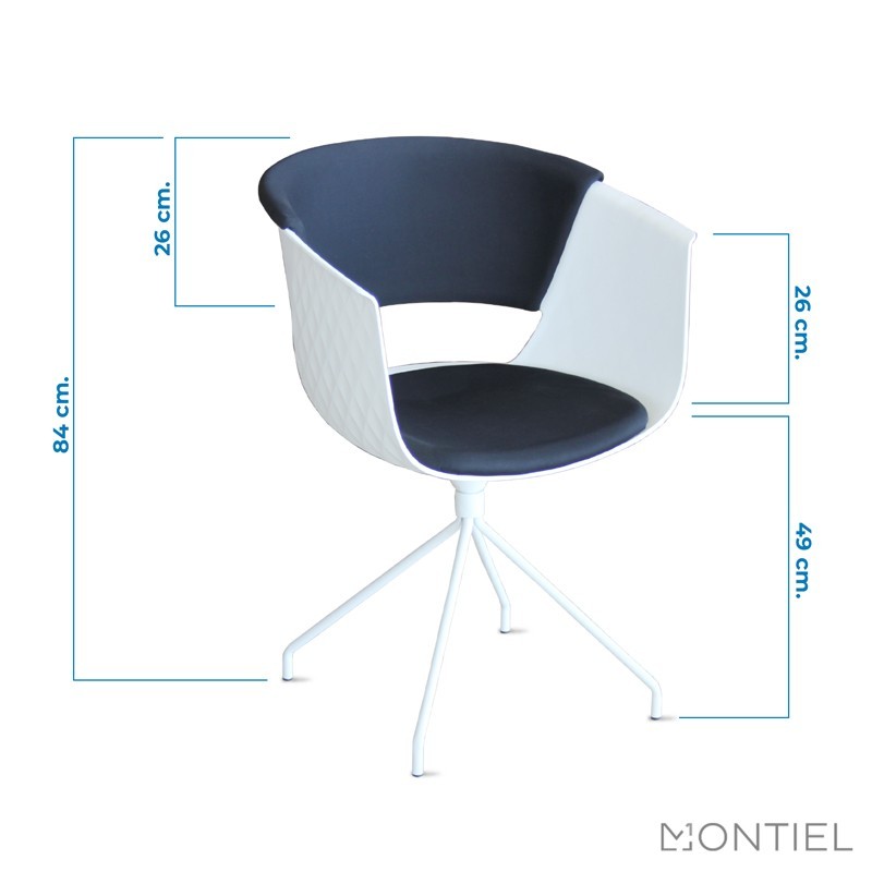 ▷ Silla Salas de Espera Giratoria Golf Tapizada - Montiel