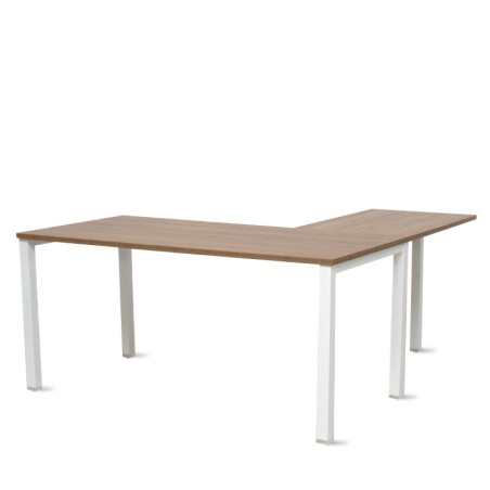 Mesa Escritorio en L Nogal Slow Basic de Kunna - Montiel