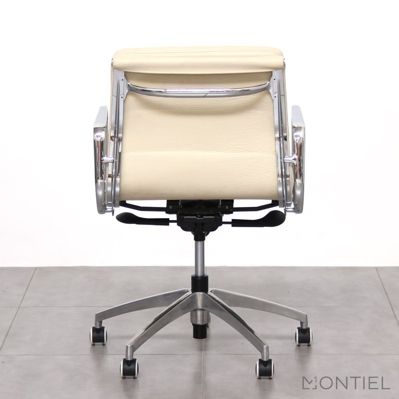 ▷ Silla Giratoria de Símil Piel Beige XD - Oficinas Montiel