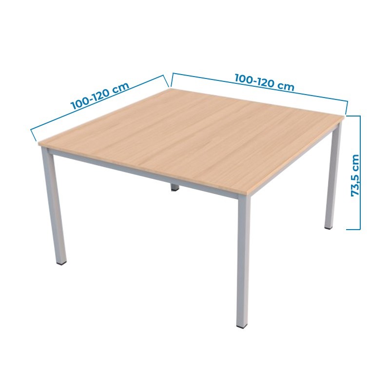 ▷ Mesa de Reuniones Cuadrada ECO de Ismobel - Oficinas Montiel