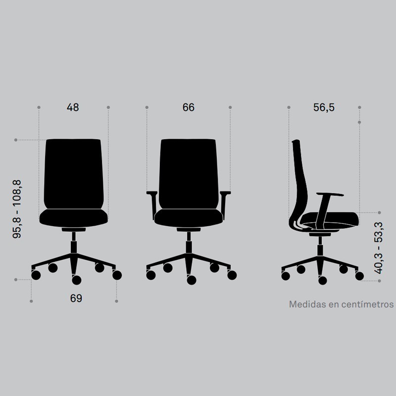 ▷ Silla Ergonómica de Oficina Eben de Forma 5 - Montiel