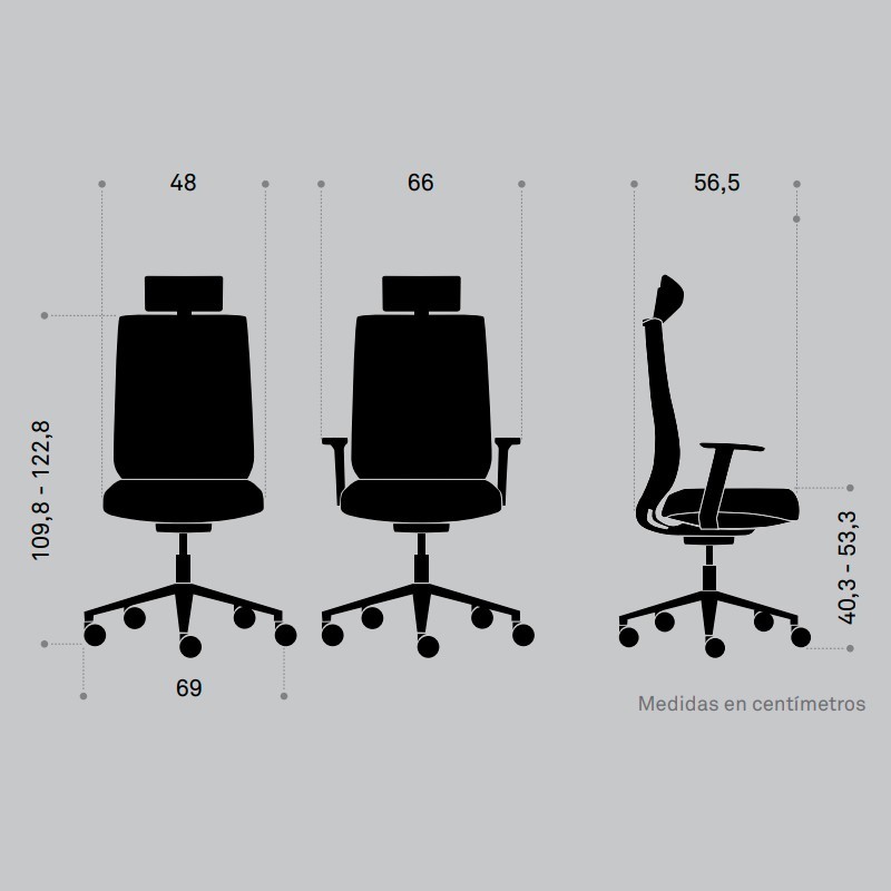 ▷ Silla Ergonómica de Oficina Eben de Forma 5 - Montiel
