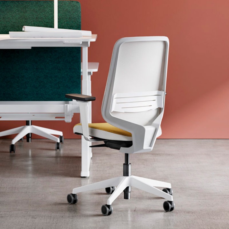 ▷ Silla Escritorio Blanca Dot Pro de Forma 5 - Montiel