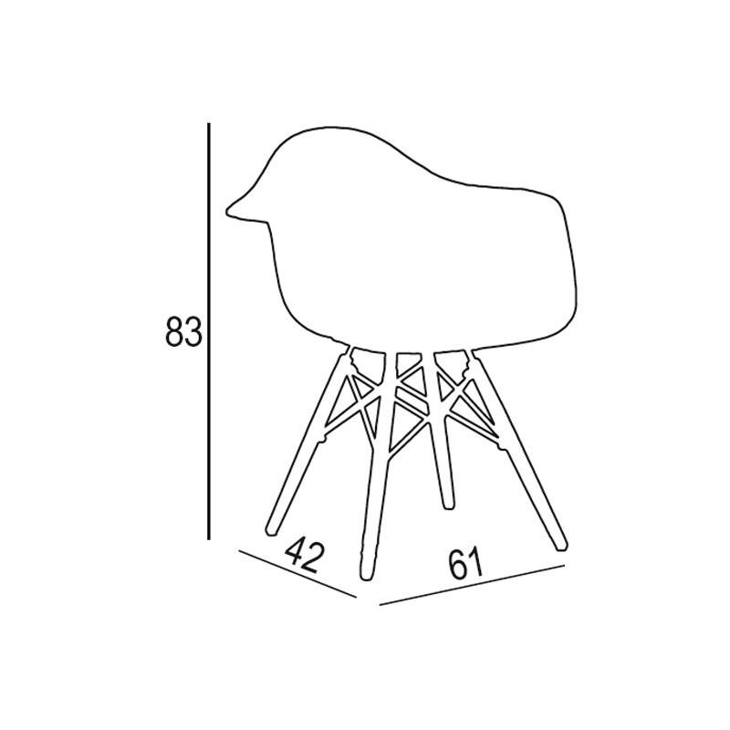 Dimensiones sillón Akua
